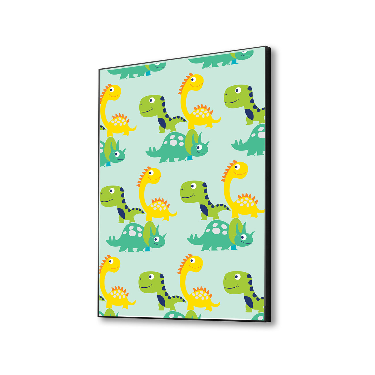 Colorful Dinosaur Pattern Canvas Art Canvas Wall Painting