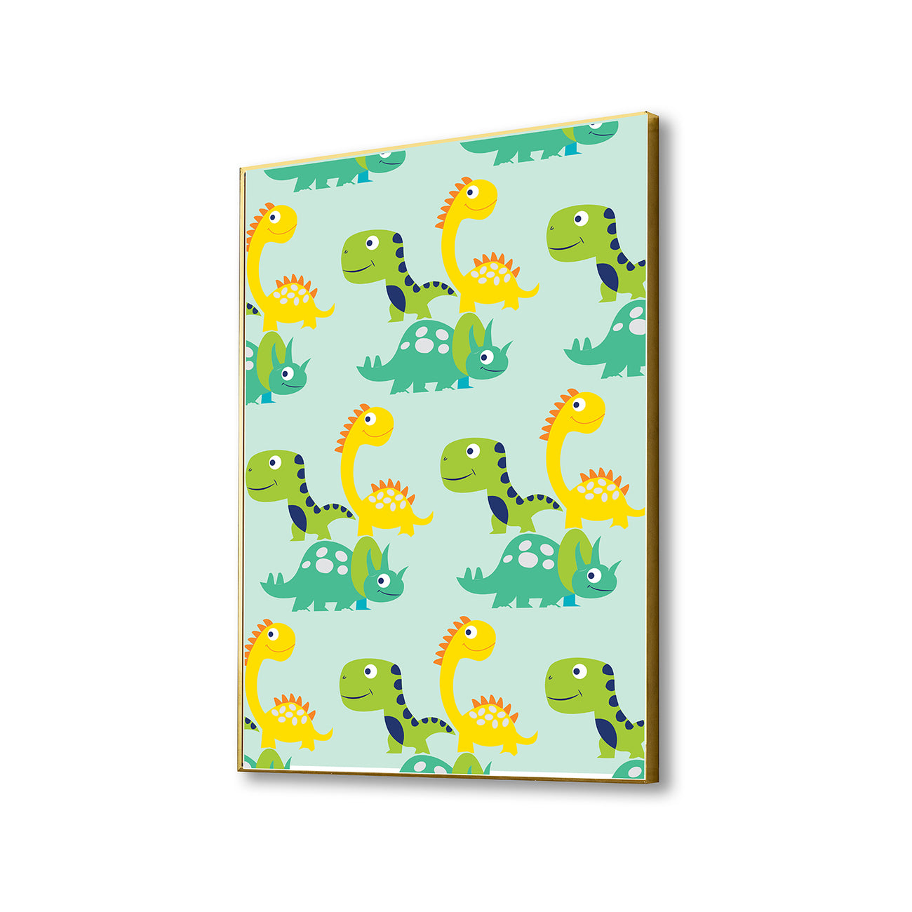 Colorful Dinosaur Pattern Canvas Art Canvas Wall Painting