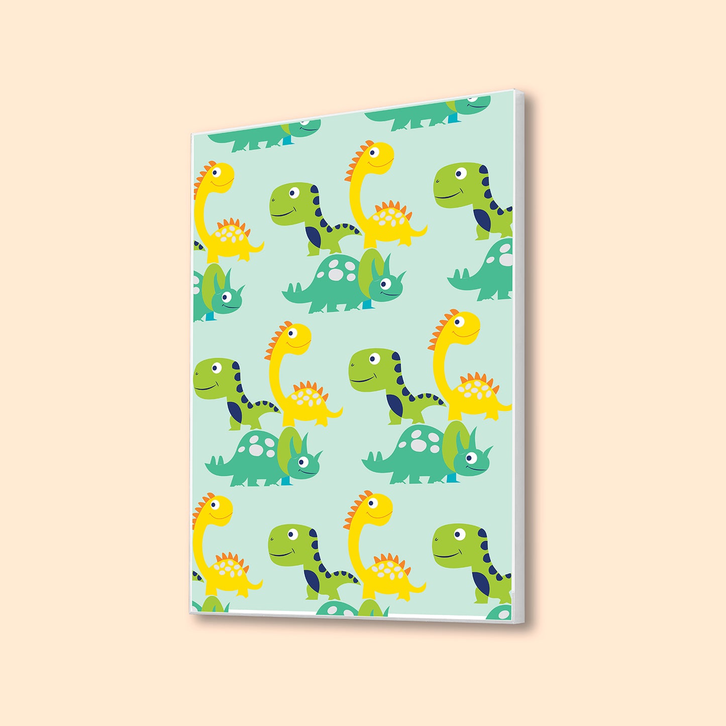 Colorful Dinosaur Pattern Canvas Art Canvas Wall Painting