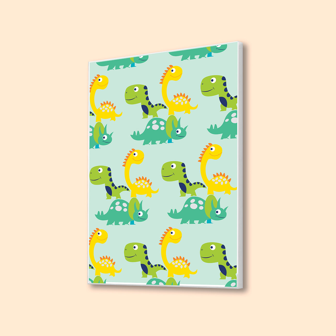 Colorful Dinosaur Pattern Canvas Art Canvas Wall Painting