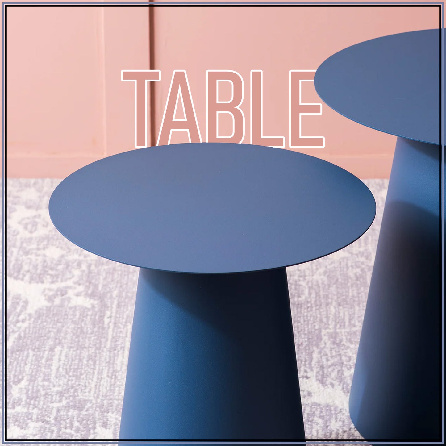 Blue Canyon Metallic End Table Set | Nestroots