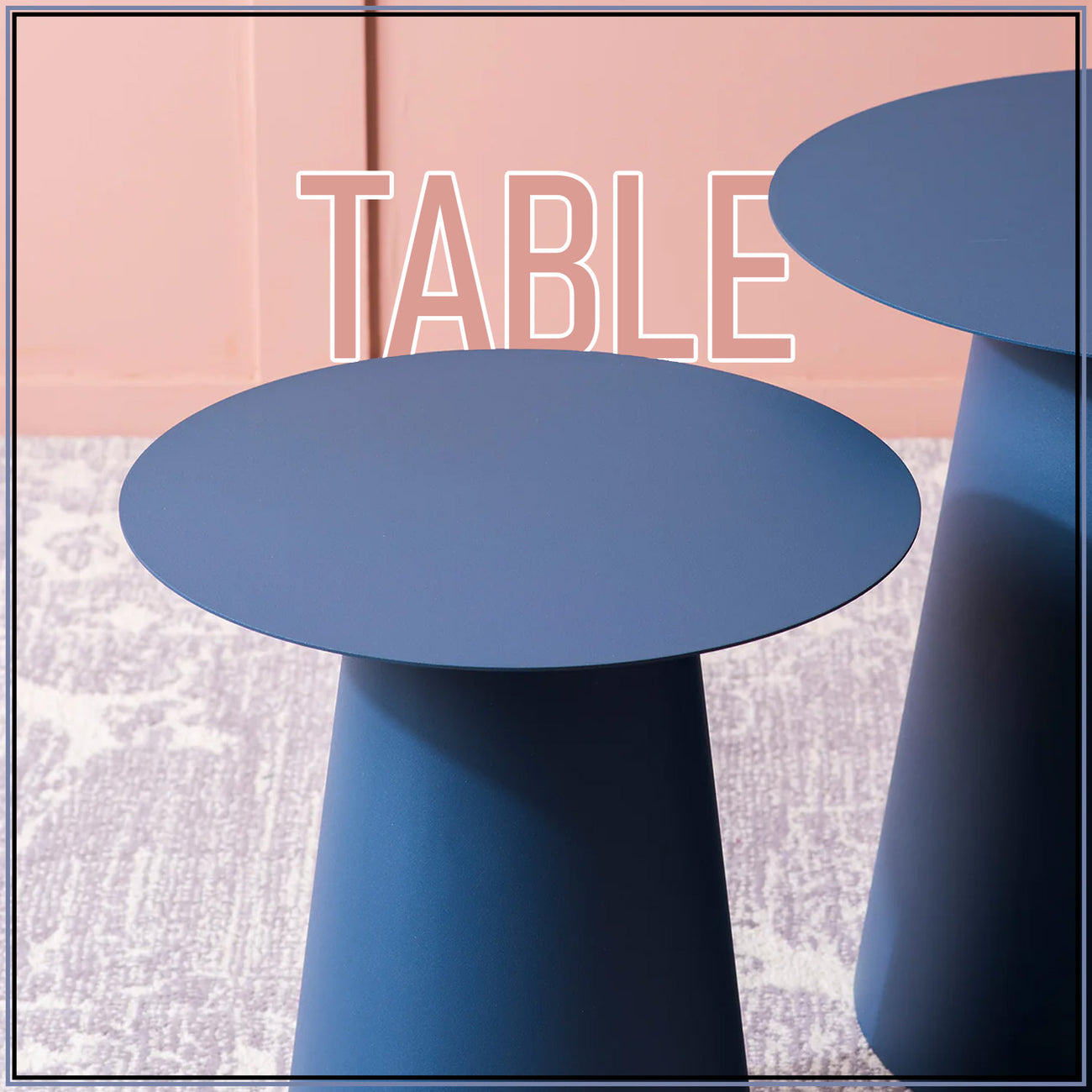 Blue Canyon Metallic End Table Set | Nestroots