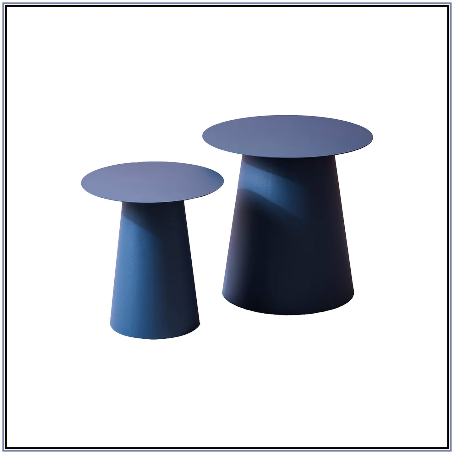 Blue Canyon Metallic End Table Set | Nestroots