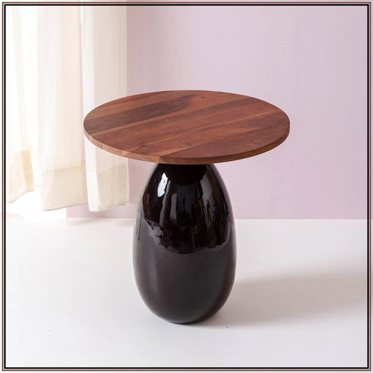Modern Mango Wood Side Table