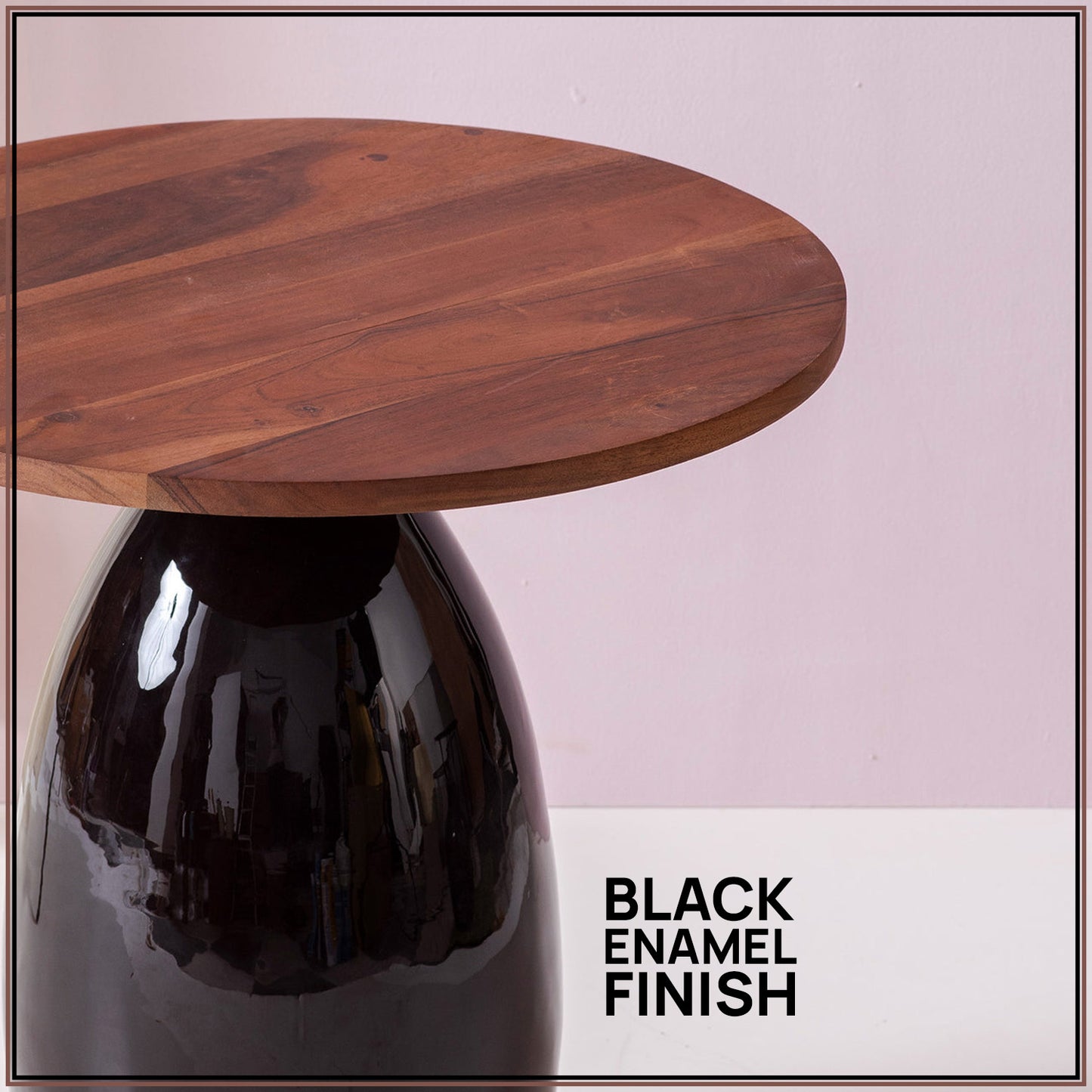 Modern Mango Wood Side Table Set of 2