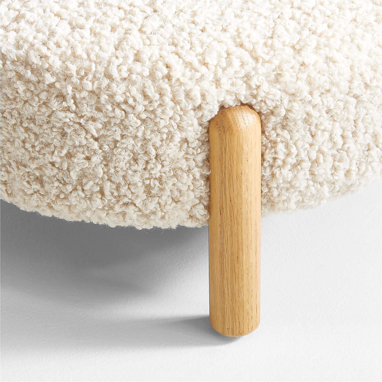 Ivory Teddy Bear sherpa Kids Lounge Chair