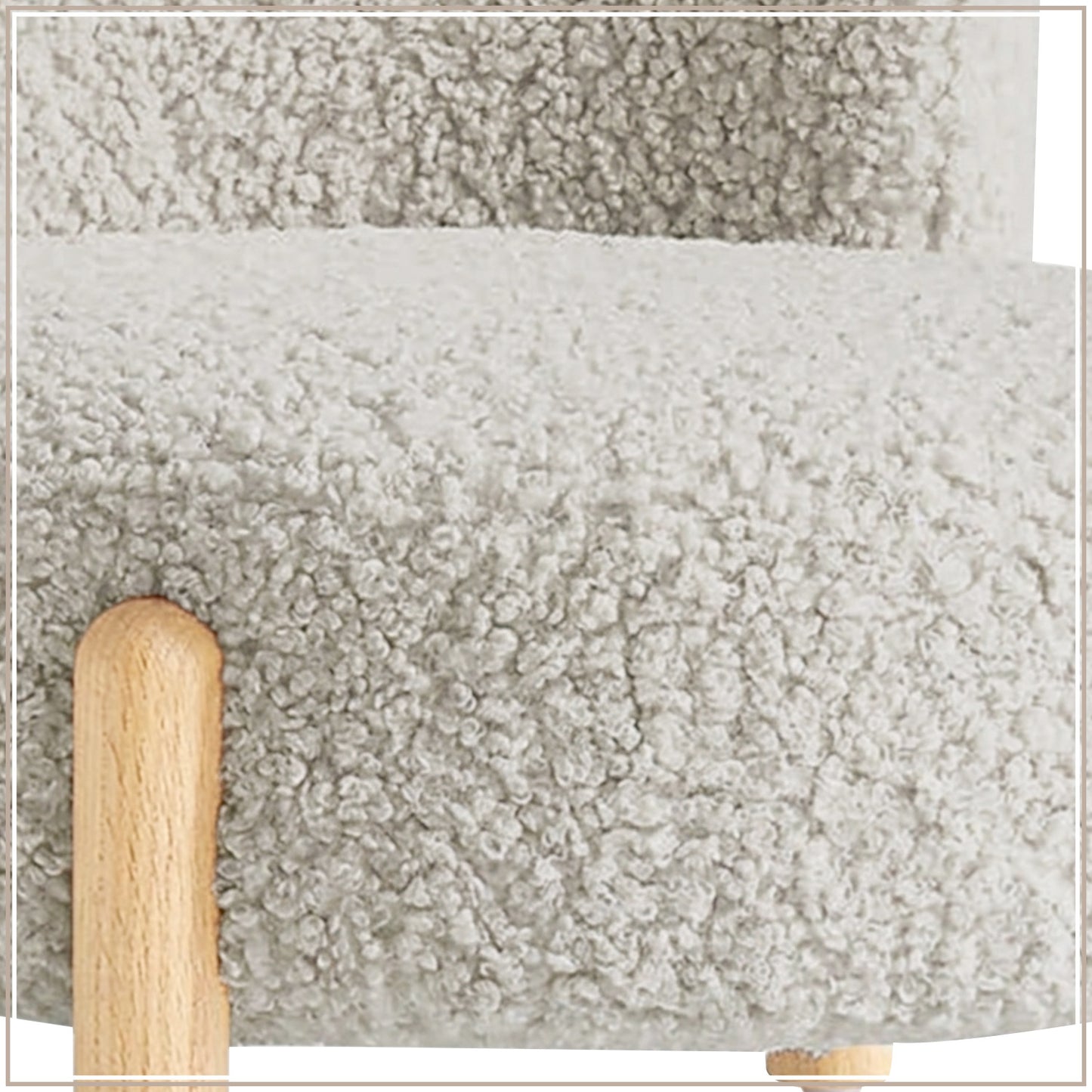 Ivory Teddy Bear Sherpa Kids Lounge Chair | Nestroots