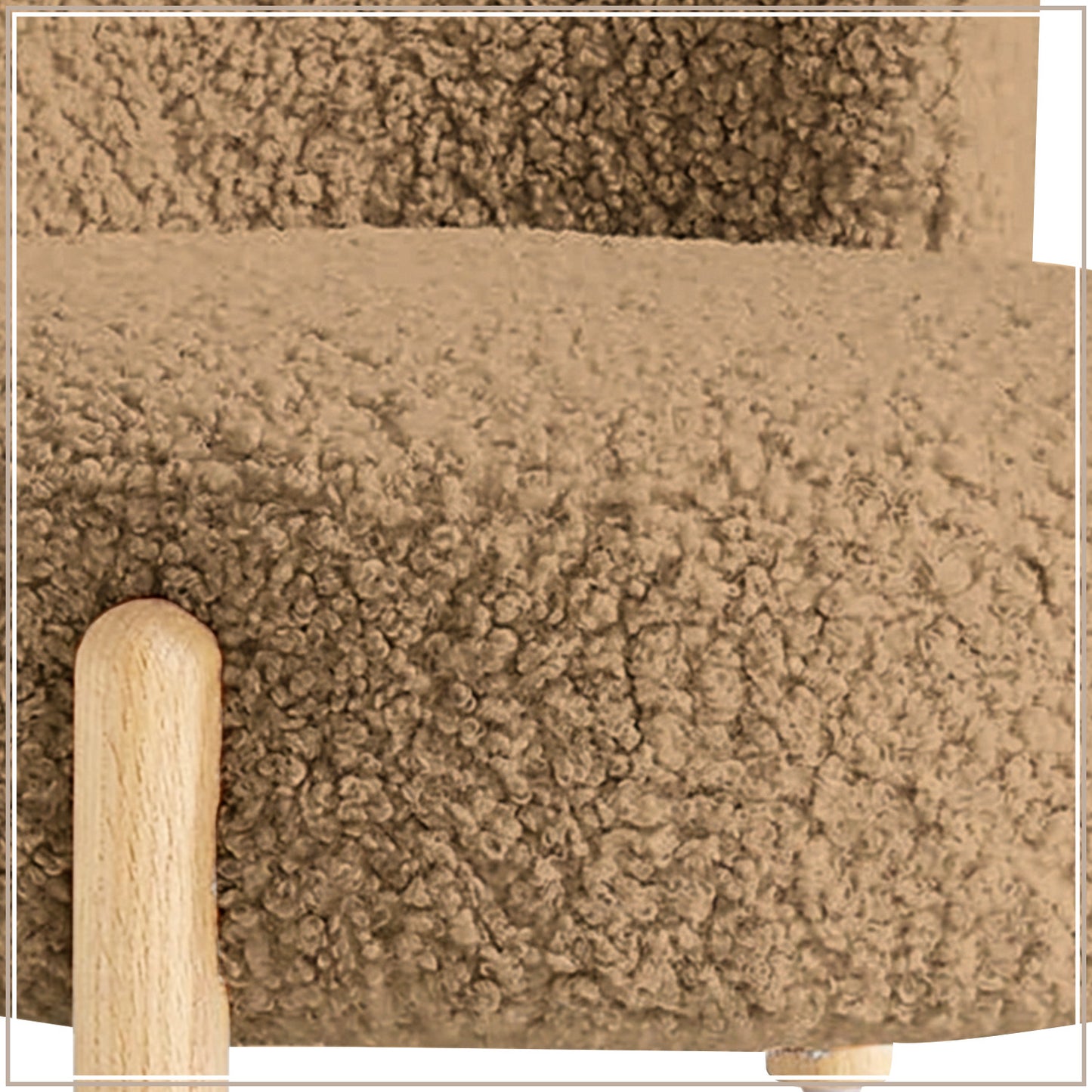 Sand Teddy Bear Sherpa Kids Lounge Chair | Nestroots