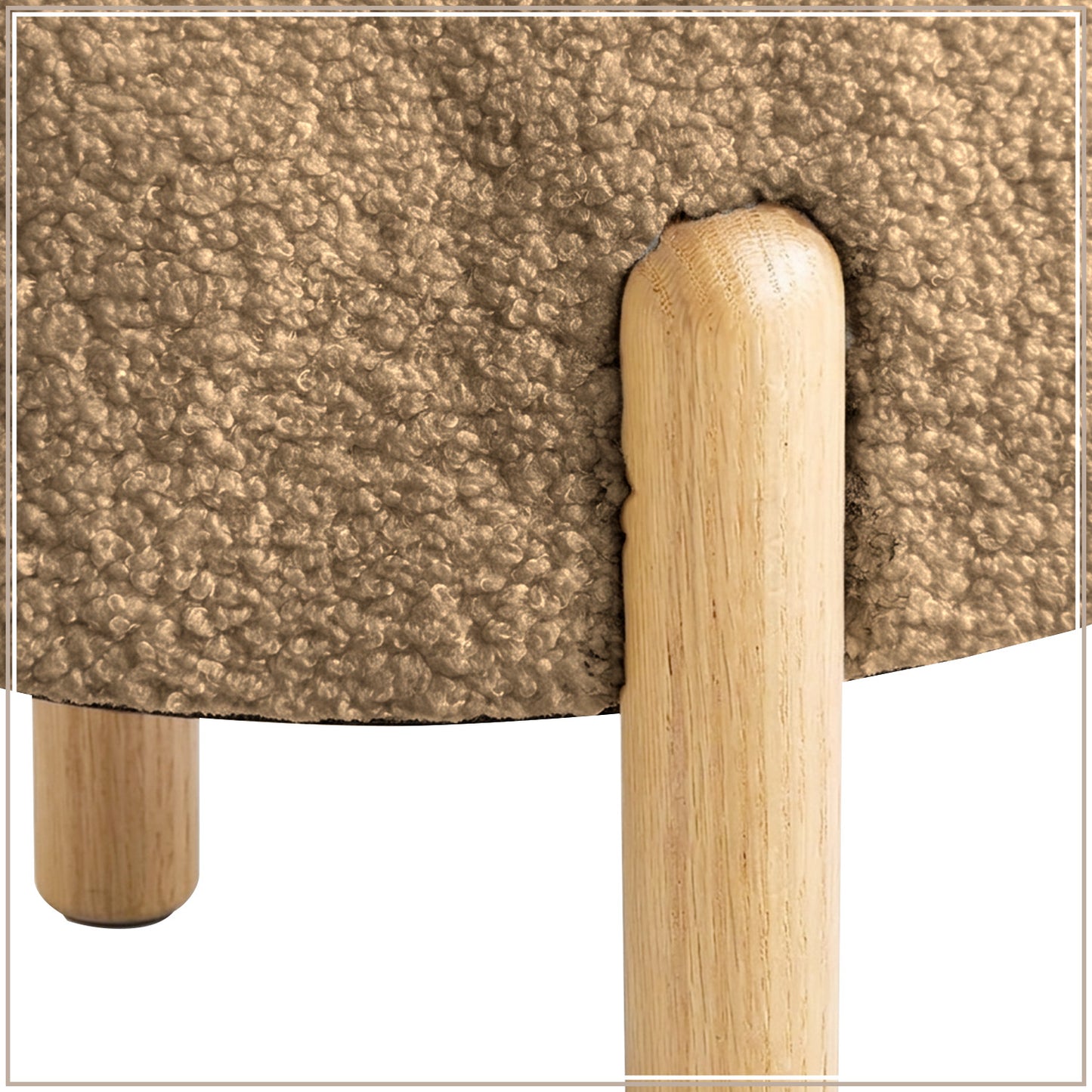 Sand Teddy Bear Sherpa Kids Lounge Chair | Nestroots