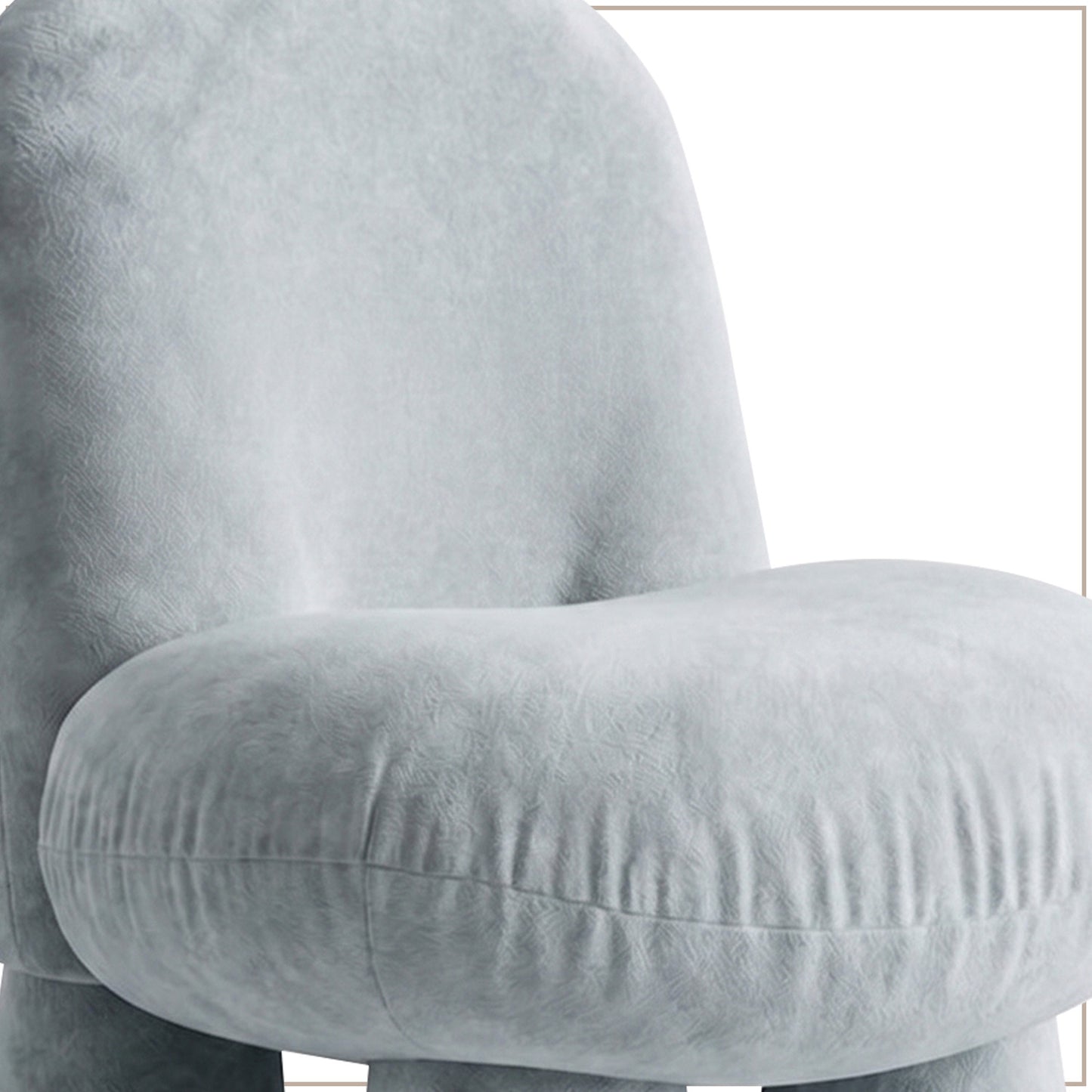 Sky Blue Mini Velvet Kids Accent Chair | Nestroots