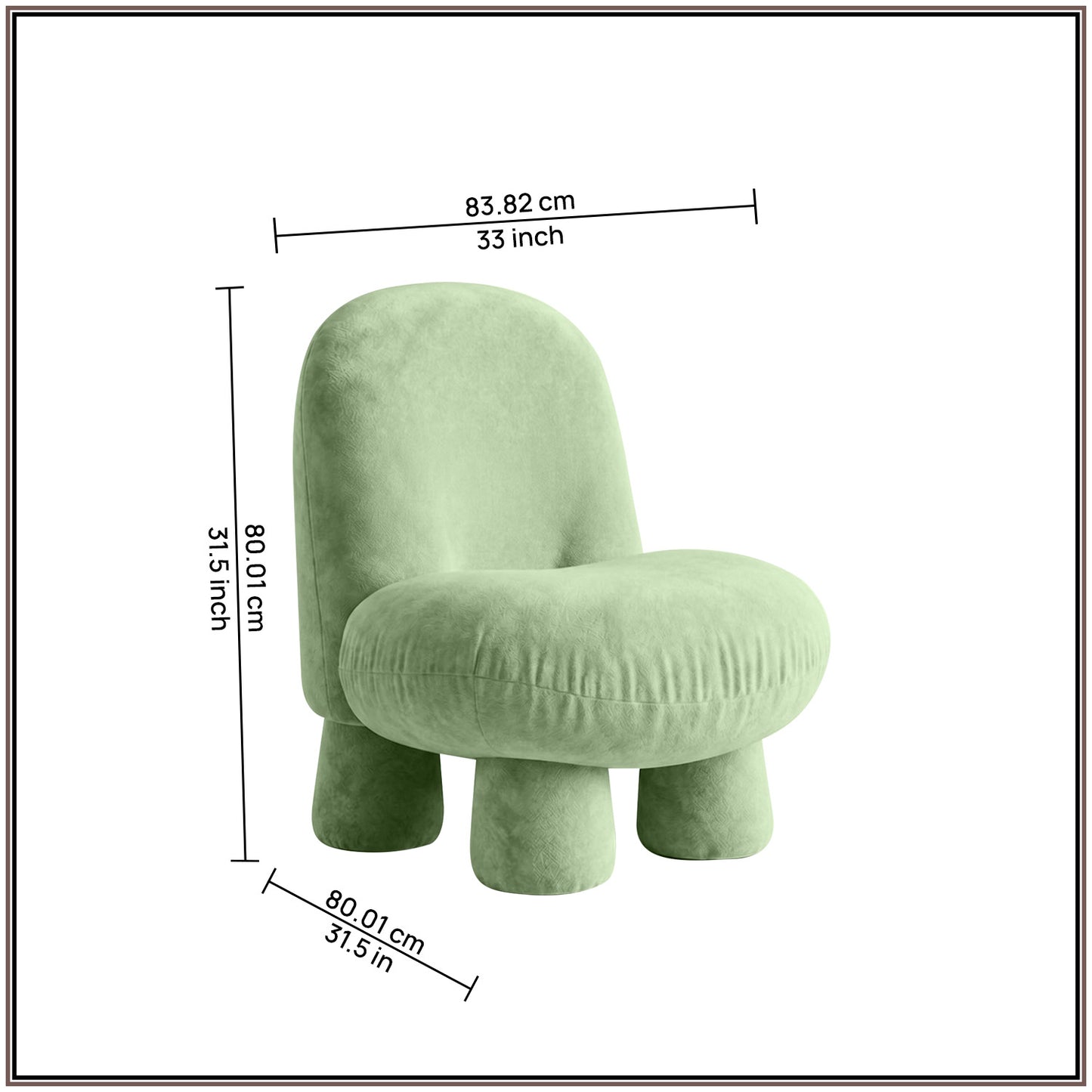 Emerald Green Mini Velvet Kids Accent Chair | Nestroots