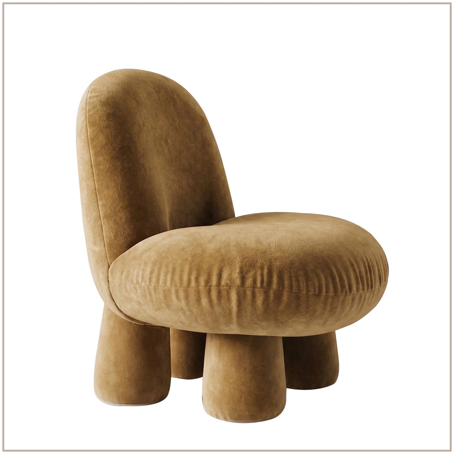 Mustard Yellow Mini Velvet Kids Accent Chair | Nestroots