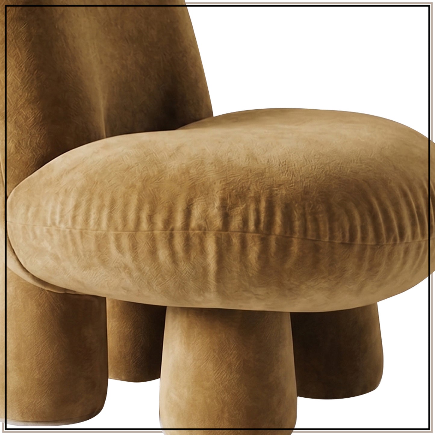Mustard Yellow Mini Velvet Kids Accent Chair | Nestroots