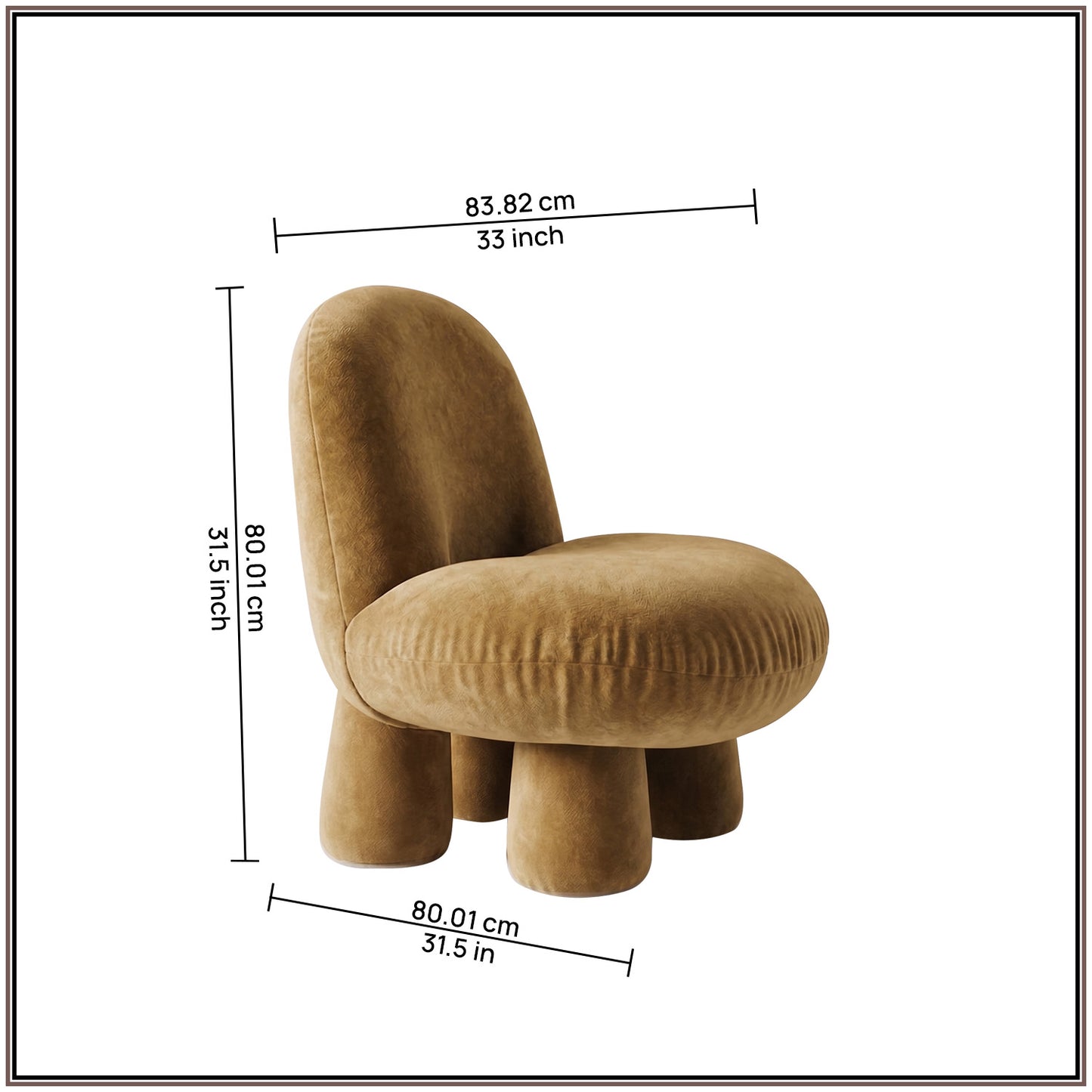 Mustard Yellow Mini Velvet Kids Accent Chair | Nestroots