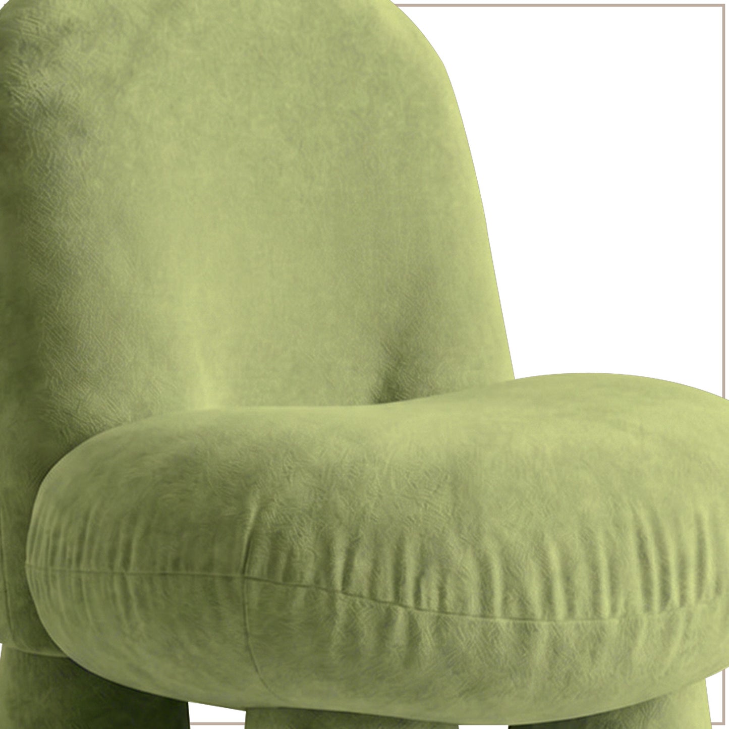 Olive Green Mini Velvet Kids Accent Chair | Nestroots