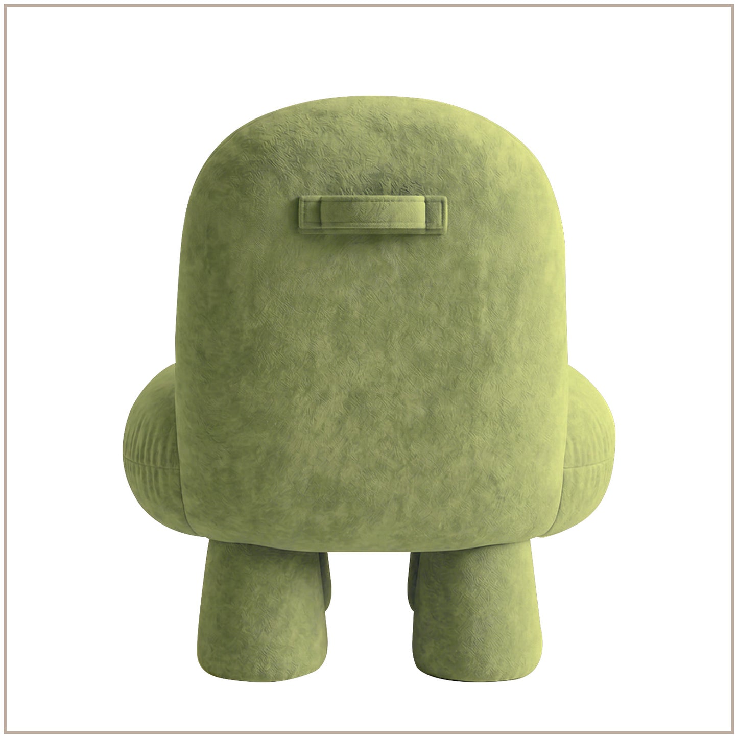 Olive Green Mini Velvet Kids Accent Chair | Nestroots
