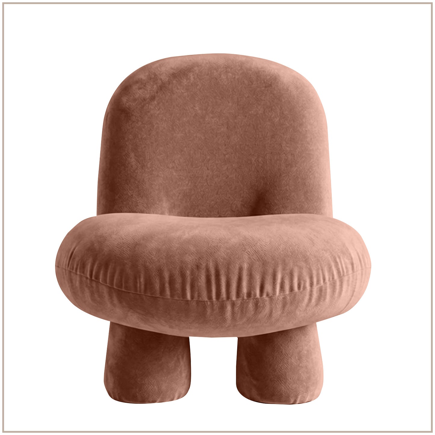Blush Pink Bubble Velvet Kids Chair | Nestroots