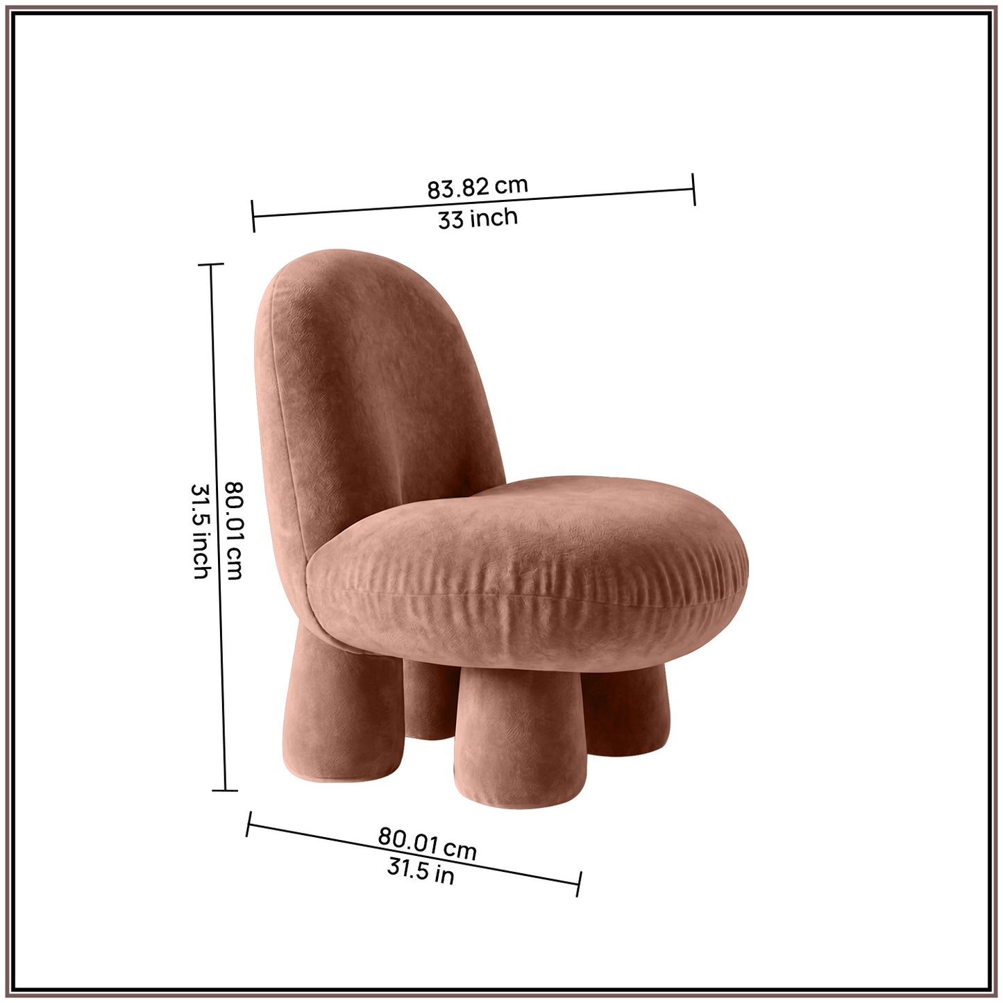 Blush Pink Bubble Velvet Kids Chair | Nestroots