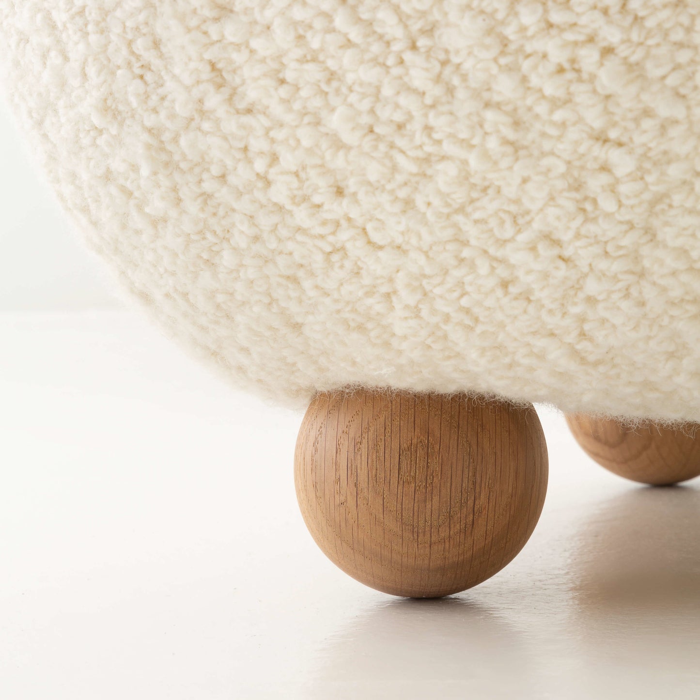 Cream Bunny Ear sheepskin Kids Lounge Chair