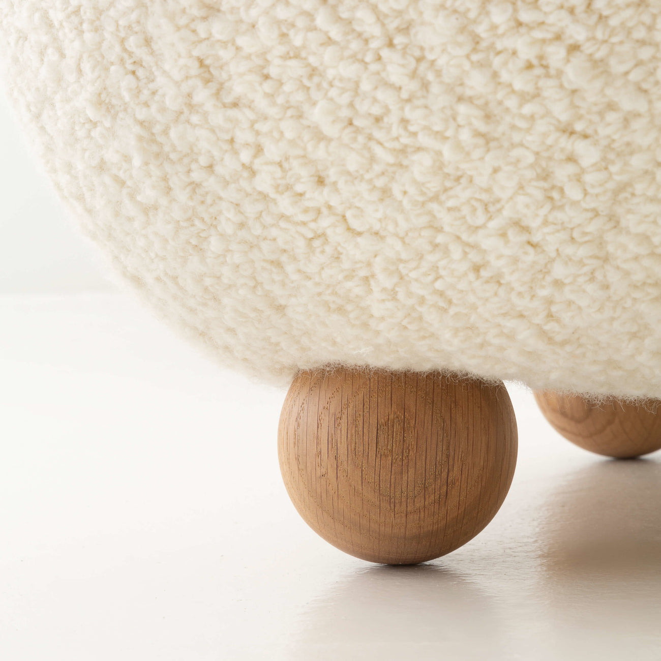 Cream Bunny Ear sheepskin Kids Lounge Chair