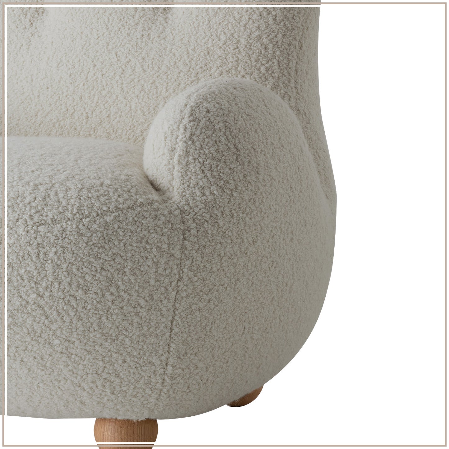 Cream Bunny Ear Sheepskin Kids Lounge Chair | Nestroots