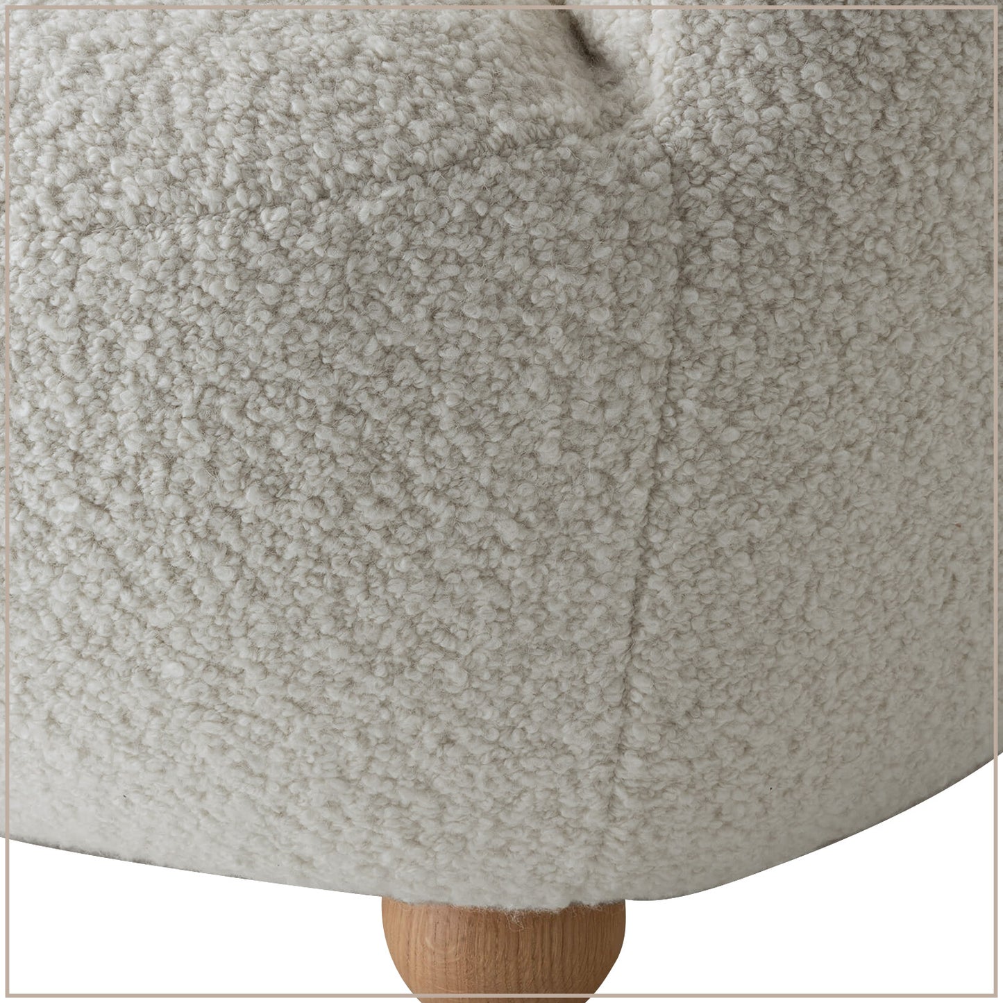 Cream Bunny Ear Sheepskin Kids Lounge Chair | Nestroots