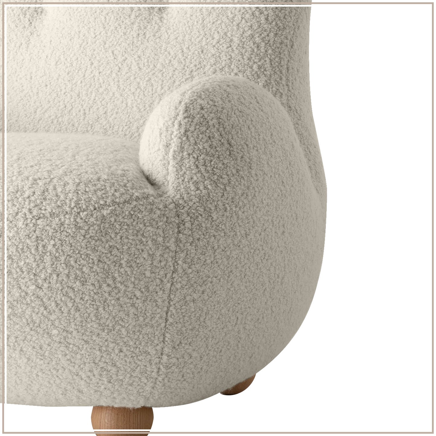 Snow White Bunny Ear Sheepskin Kids Lounge Chair | Nestroots