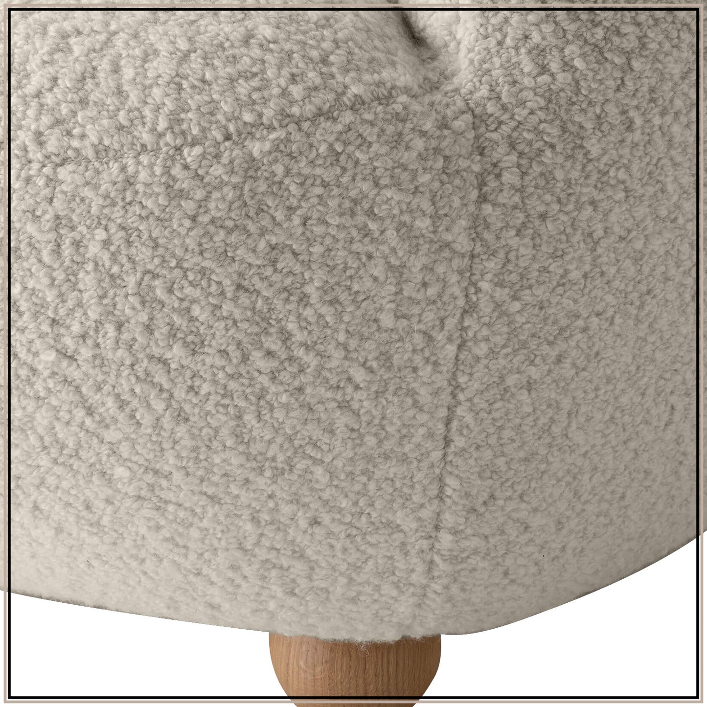 Snow White Bunny Ear Sheepskin Kids Lounge Chair | Nestroots