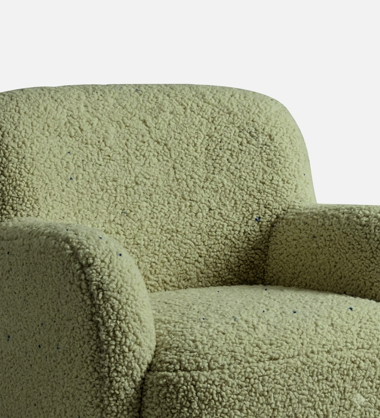 Olive Plush Boucle Kids Lounge Chair | Nestroots