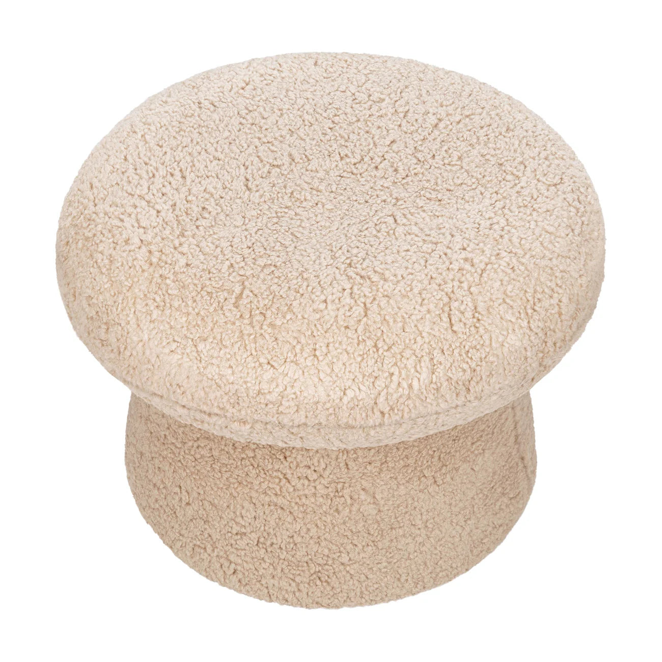 Sand Beige Classic Luxe Fabric Kids Lounge Chair