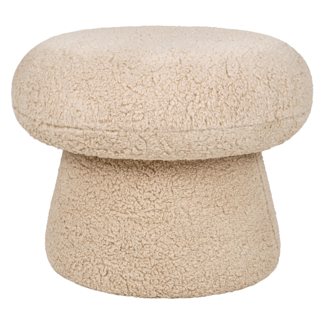 Sand Beige Classic Luxe Fabric Kids Lounge Chair