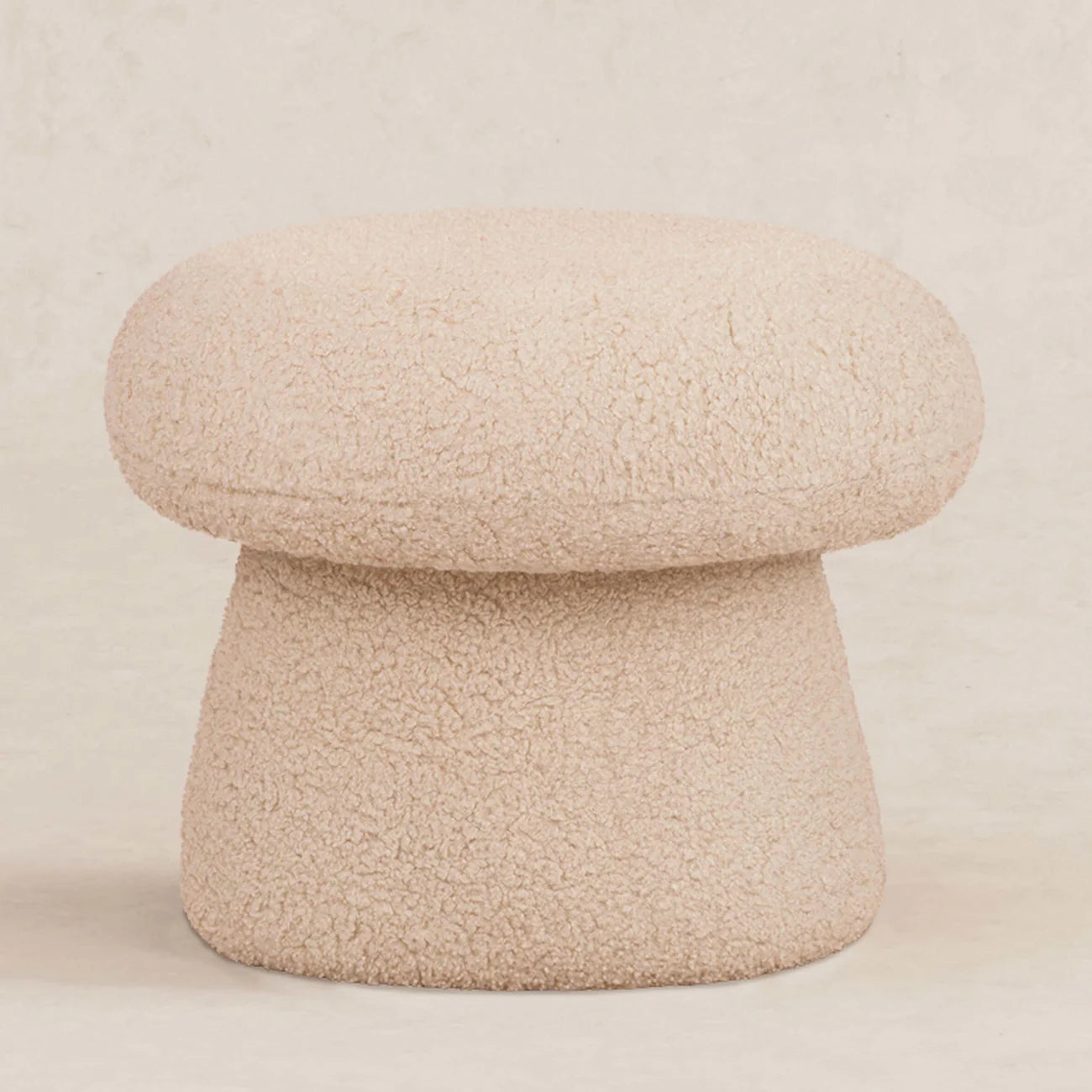 Sand Beige Classic Luxe Fabric Kids Lounge Chair