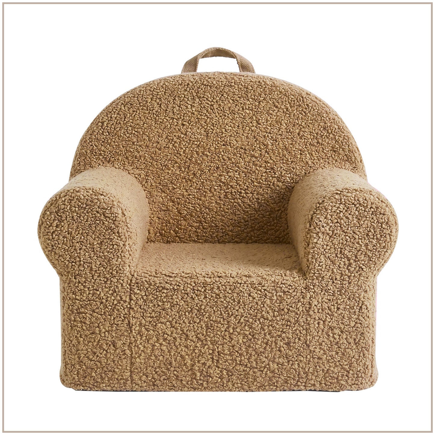 Midnight Navy Plush Faux Fur Kids Lounge Chair | Nestroots