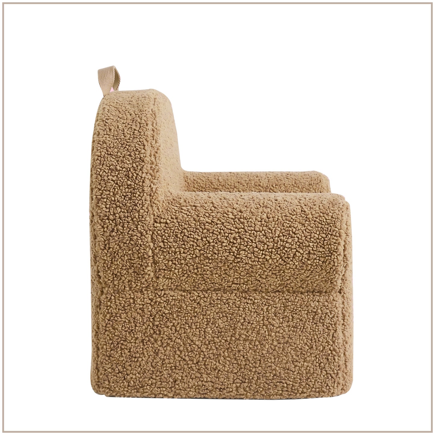 Midnight Navy Plush Faux Fur Kids Lounge Chair | Nestroots