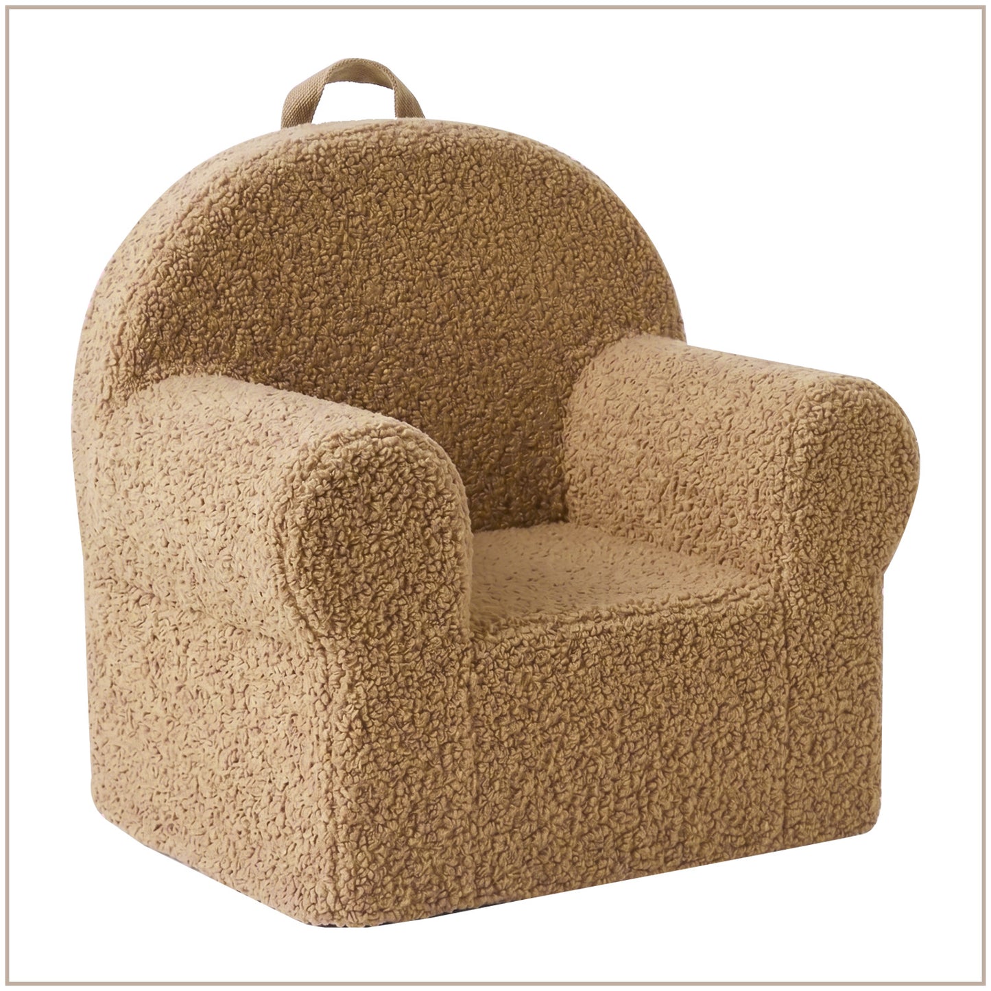Midnight Navy Plush Faux Fur Kids Lounge Chair | Nestroots