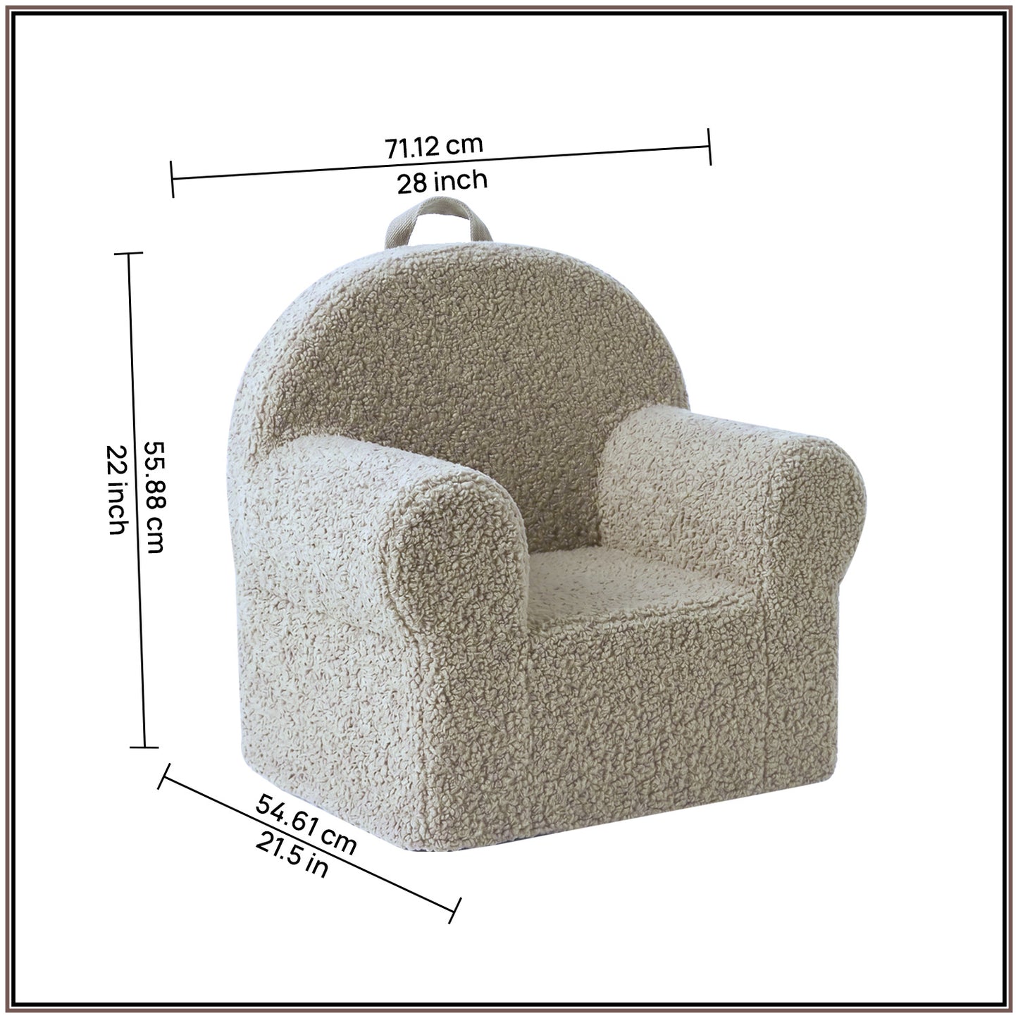 Forest Green Quilted Cotton Quilted Corduroy Kids Lounge Chair | Nestroots