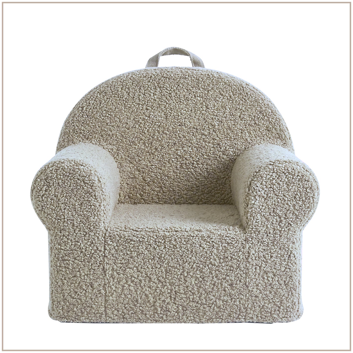 Forest Green Quilted Cotton Quilted Corduroy Kids Lounge Chair | Nestroots