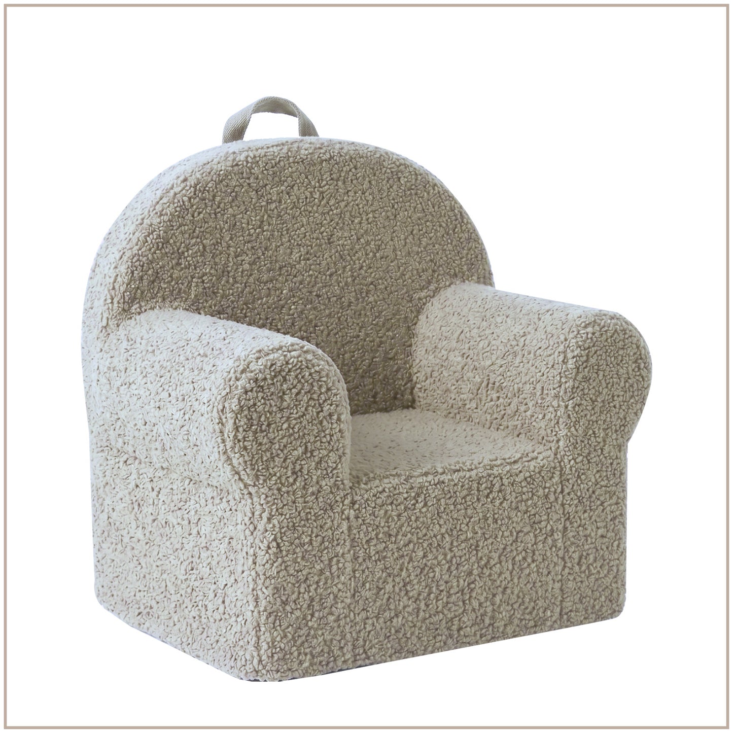 Forest Green Quilted Cotton Quilted Corduroy Kids Lounge Chair | Nestroots