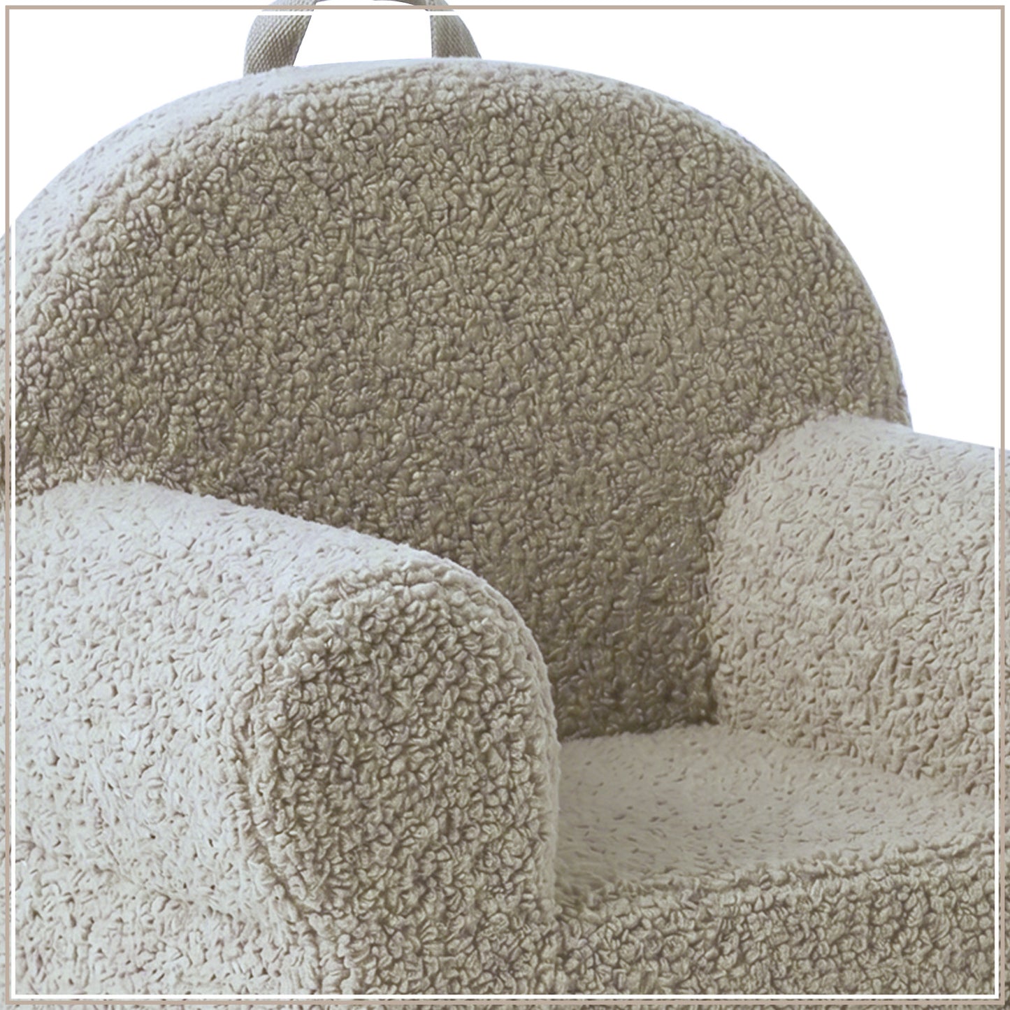 Forest Green Quilted Cotton Quilted Corduroy Kids Lounge Chair | Nestroots