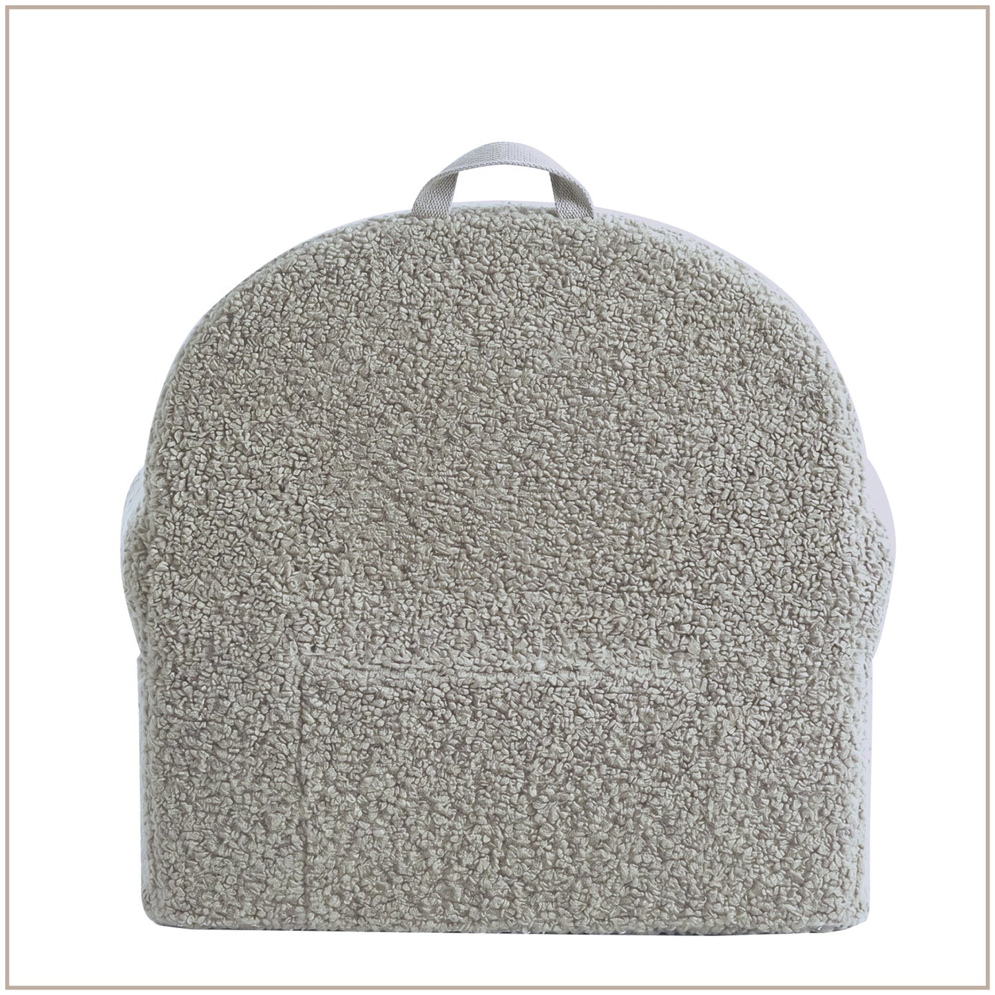 Elliot Cream Cotton Quilted Corduroy Kids Lounge Chair | Nestroots