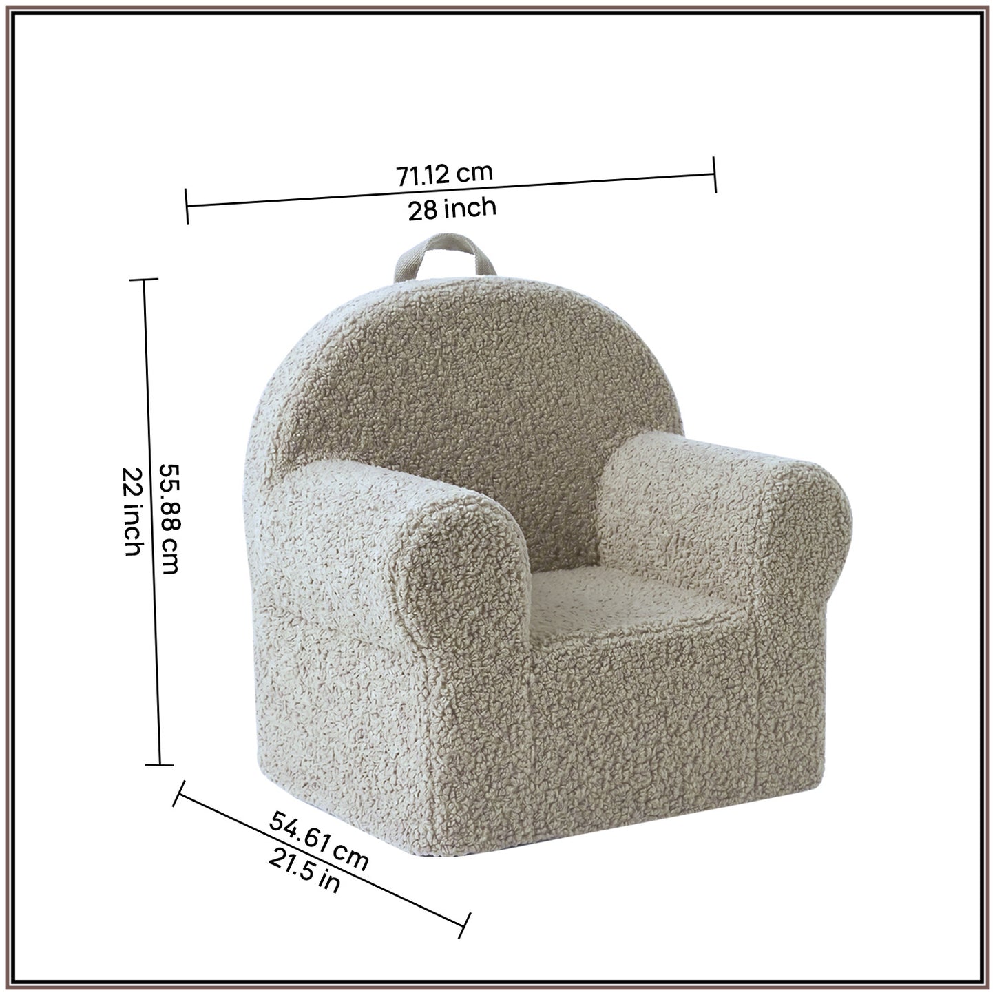 Quilted Cotton Quilted Corduroy Kids Lounge Chair | Nestroots