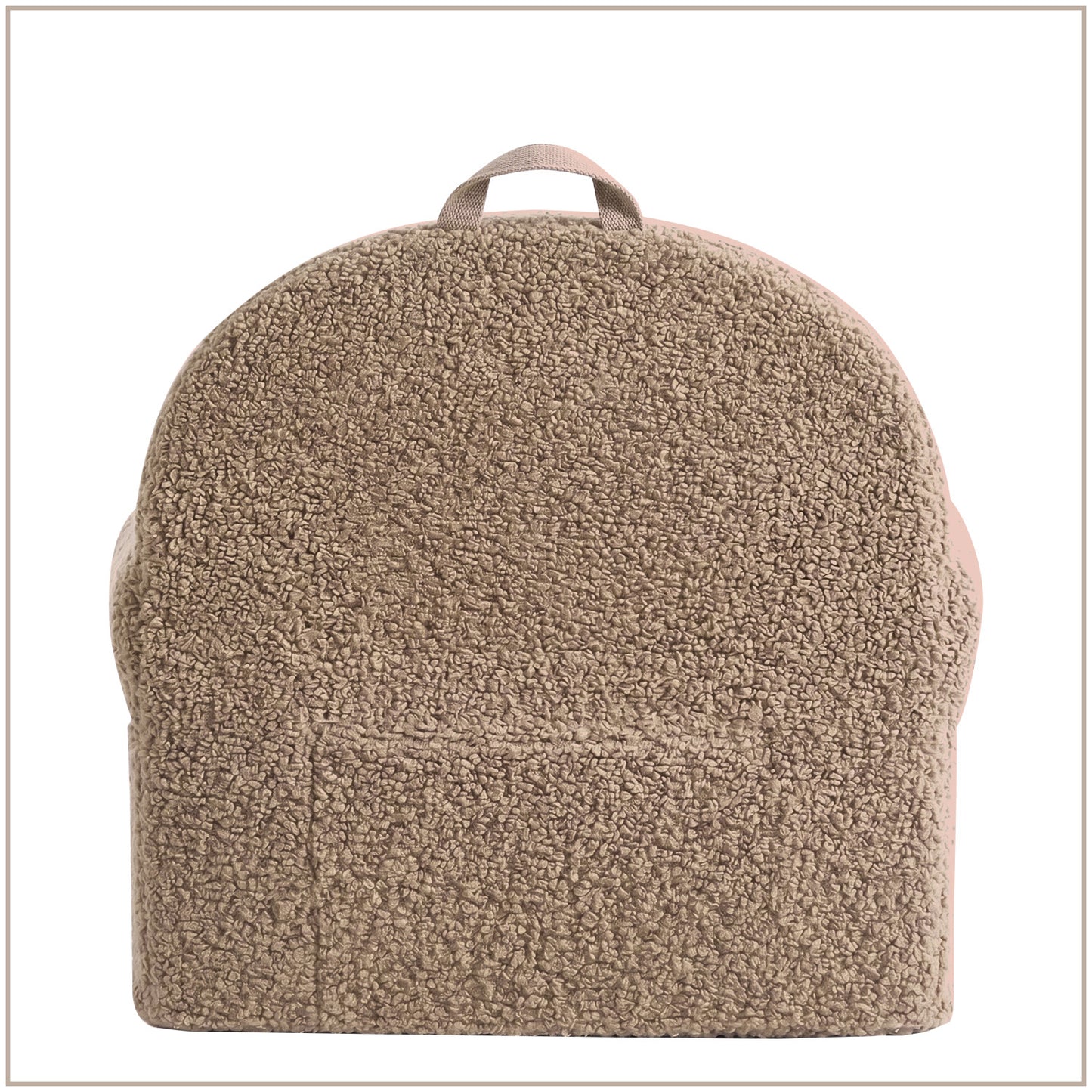 Rose Pink Cotton Quilted Corduroy Kids Lounge Chair | Nestroots