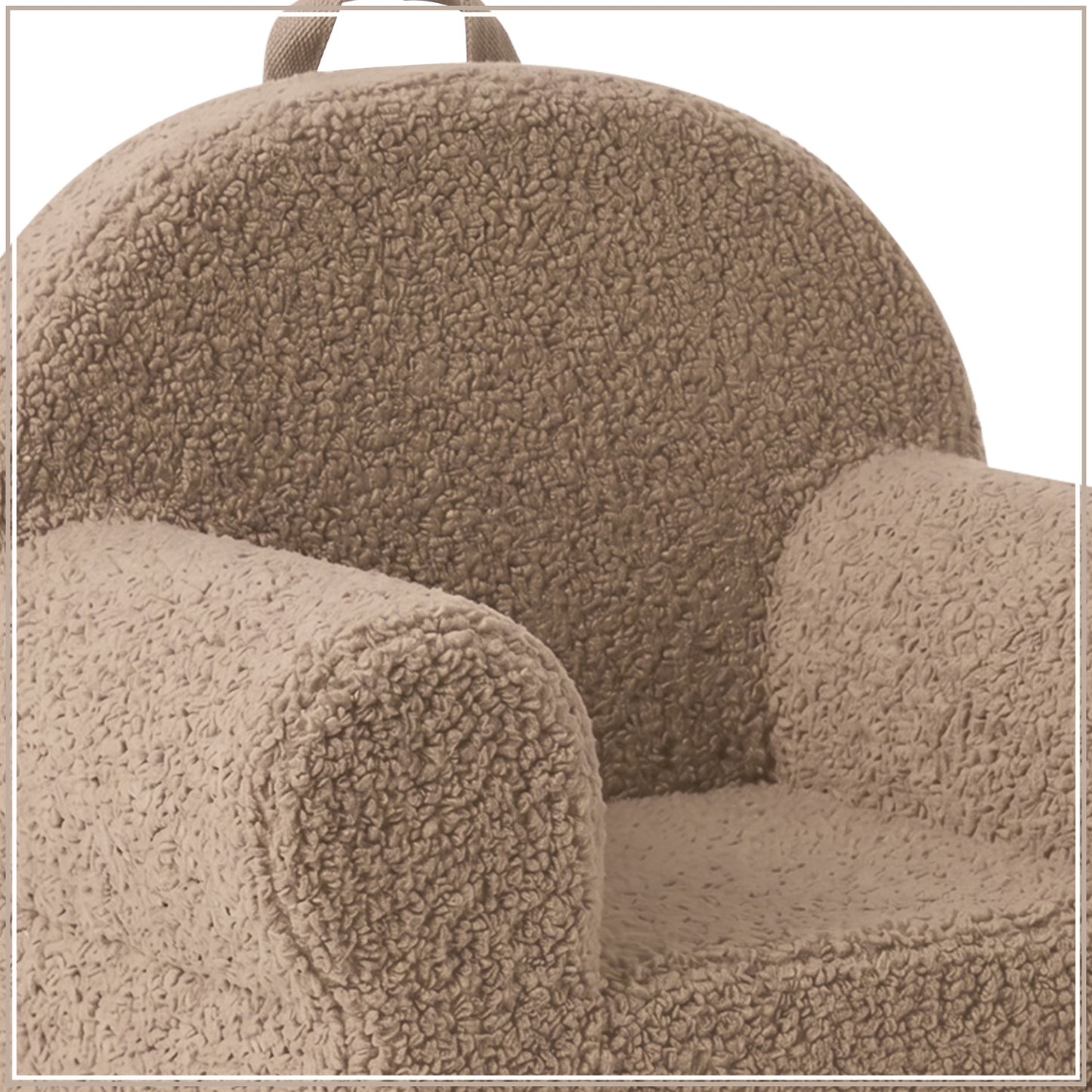 Rose Pink Cotton Quilted Corduroy Kids Lounge Chair | Nestroots
