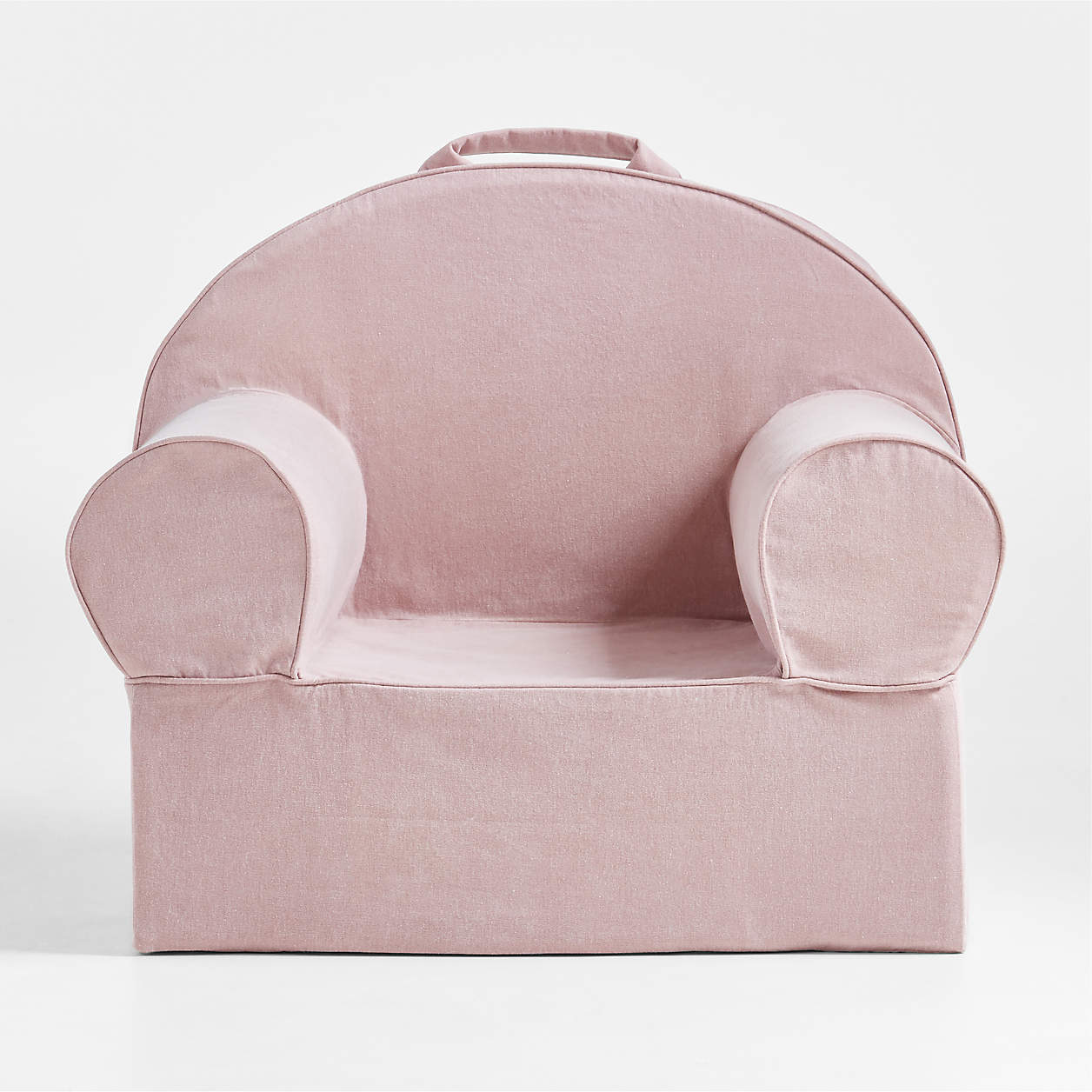 Blush Pink Snuggle Cotton Kids Lounge Chair