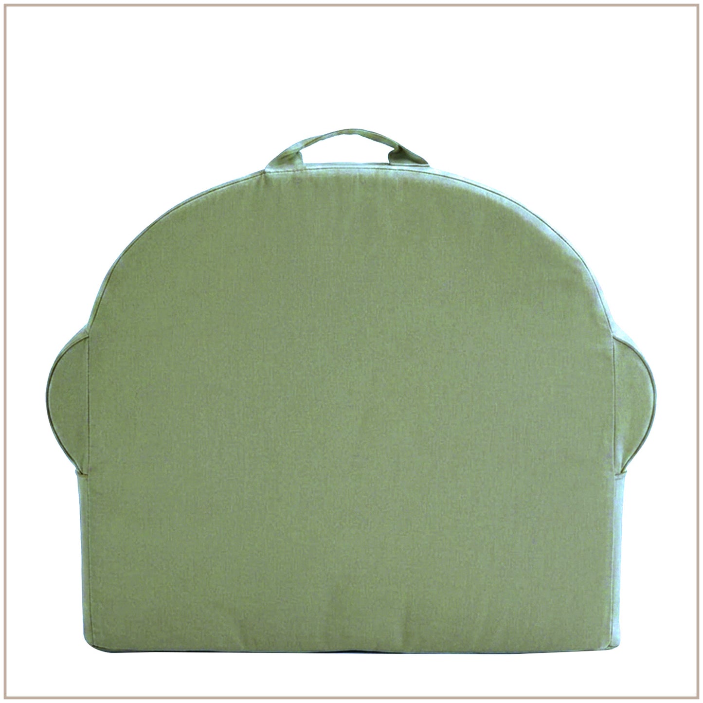 Olive Green Snuggle Cotton Kids Lounge Chair | Nestroots