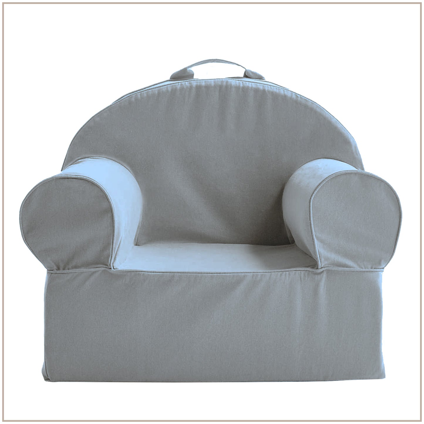 Navy Blue Snuggle Cotton Kids Lounge Chair | Nestroots