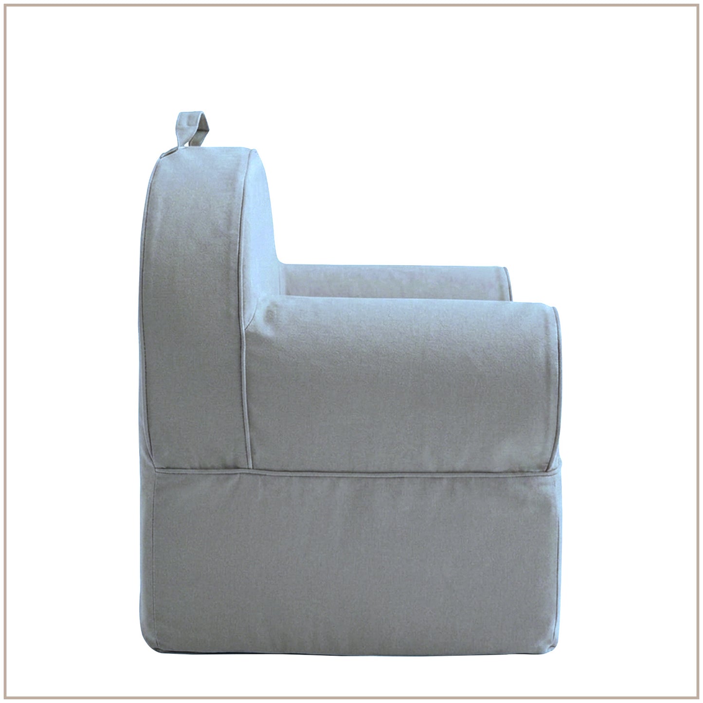 Navy Blue Snuggle Cotton Kids Lounge Chair | Nestroots