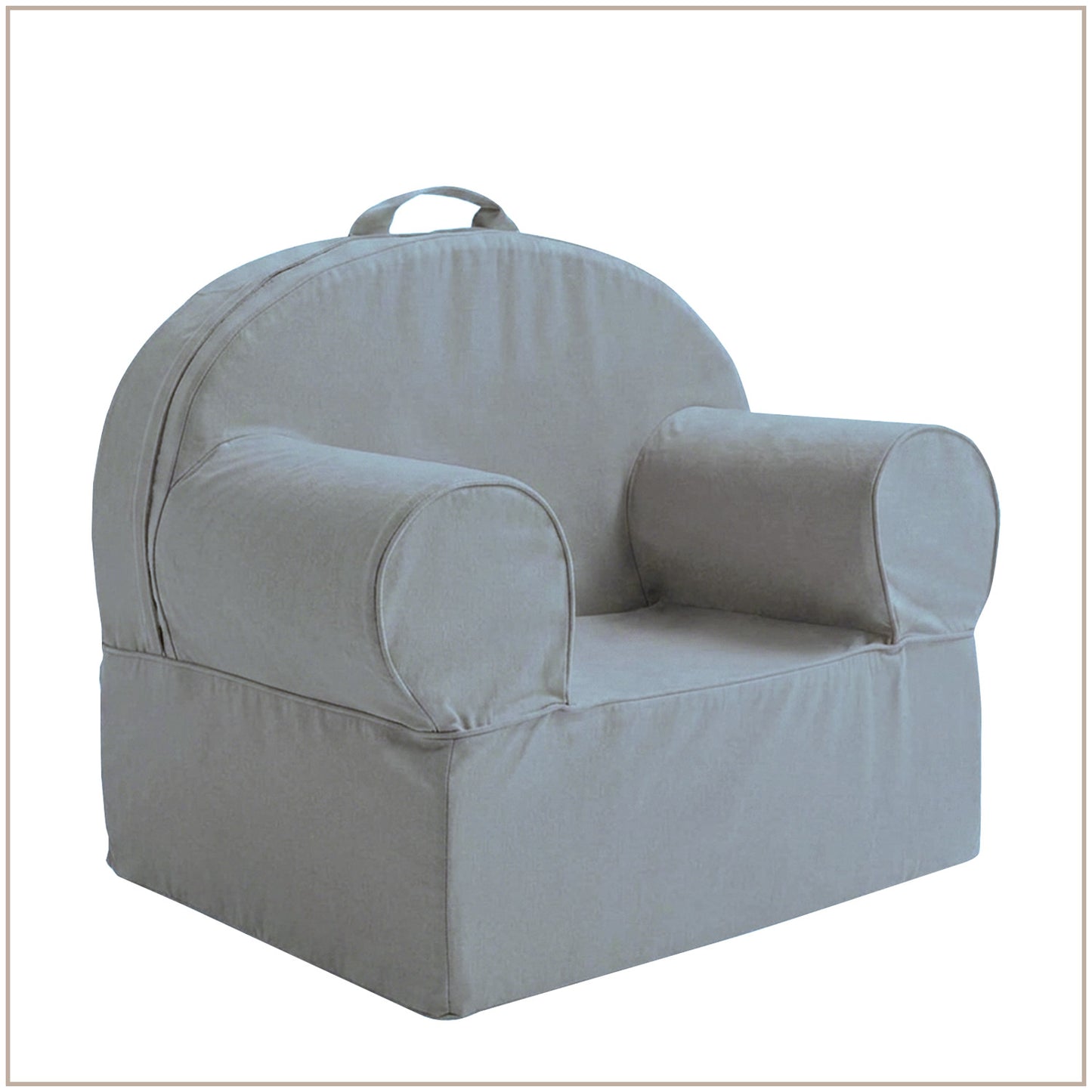 Navy Blue Snuggle Cotton Kids Lounge Chair | Nestroots