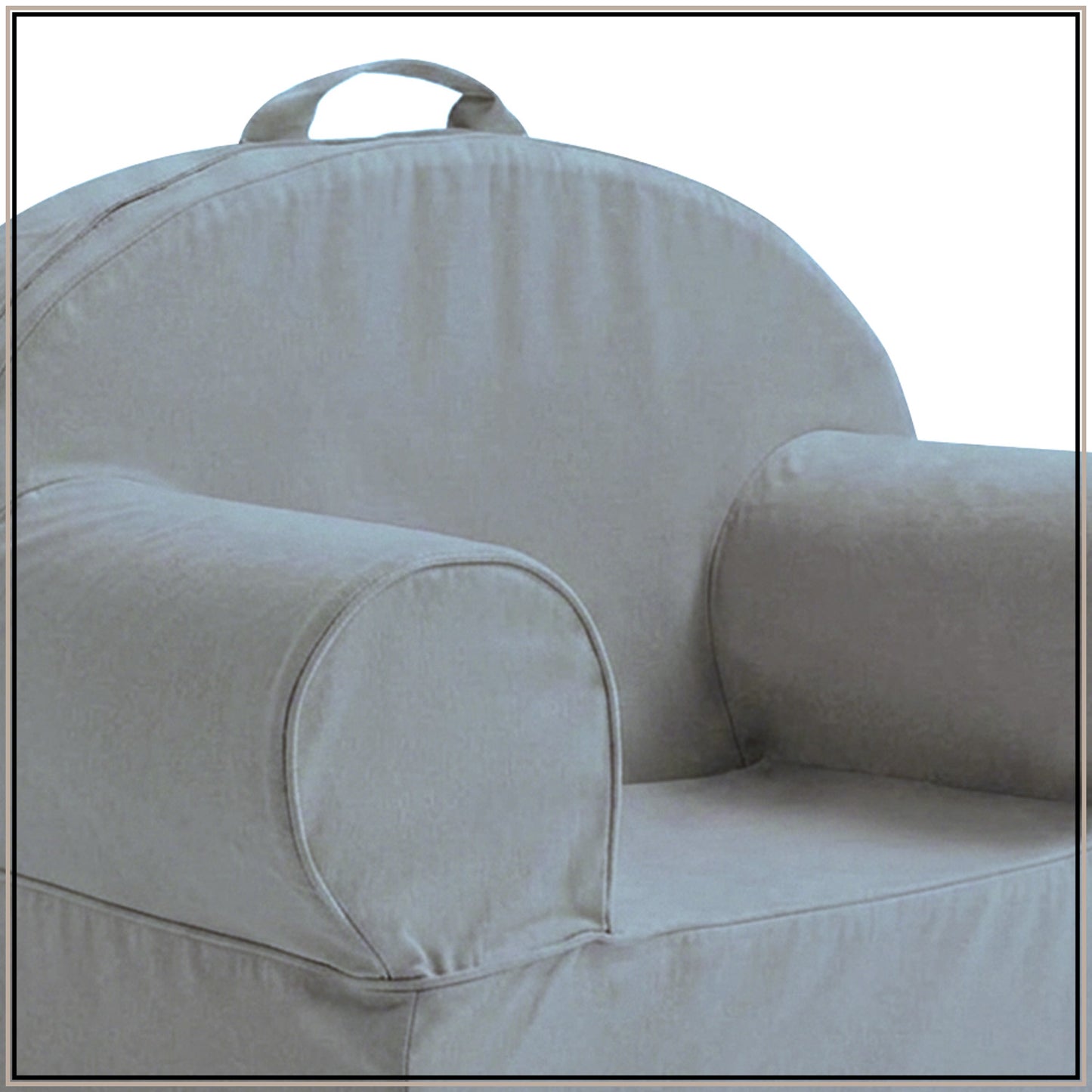 Navy Blue Snuggle Cotton Kids Lounge Chair | Nestroots