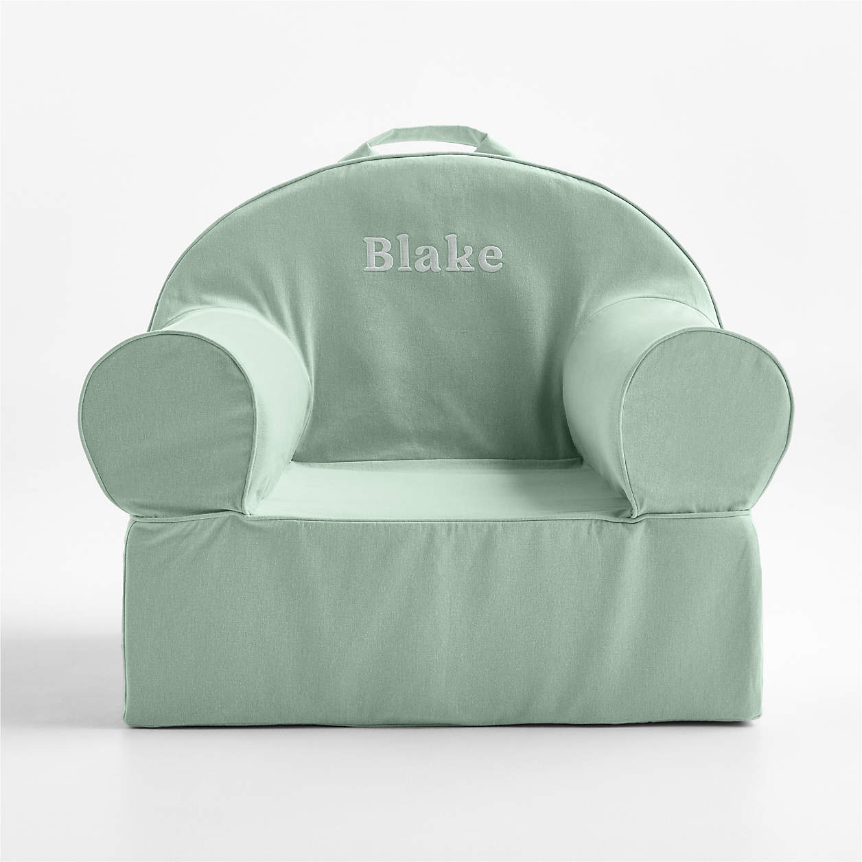 Mint Green Snuggle Cotton Kids Lounge Chair